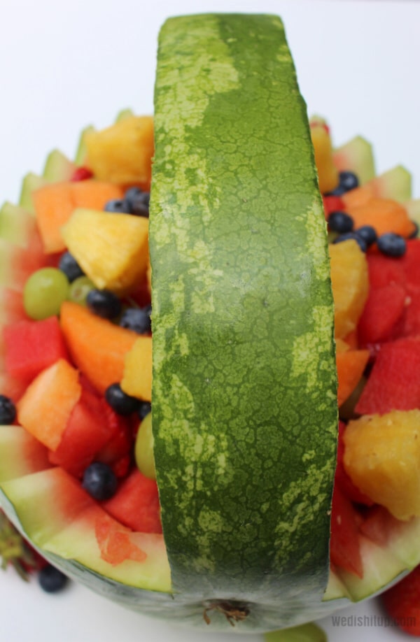 watermelon baby shower fruit basket