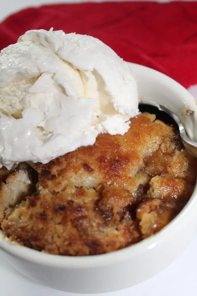 Peach Cobbler Top View 