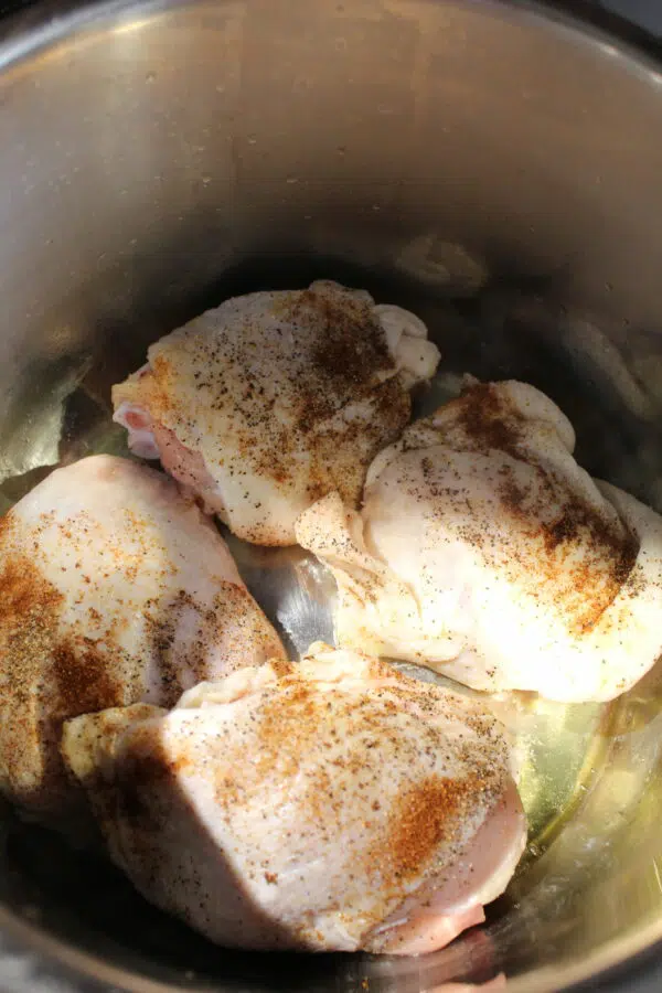 chicken in pot 