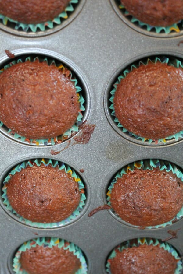 cupcakes in pan