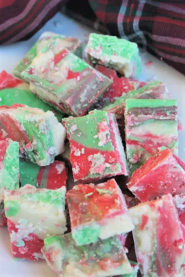 Christmas Swirl Fudge