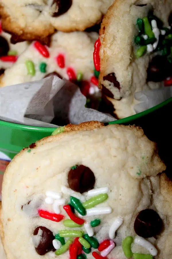 Christmas Cookies in Tin
