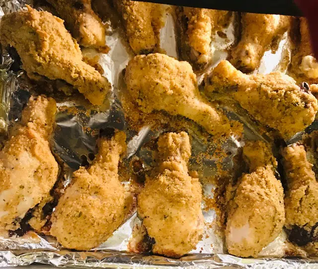 Extra Crispy Oven-Fried Drumsticks