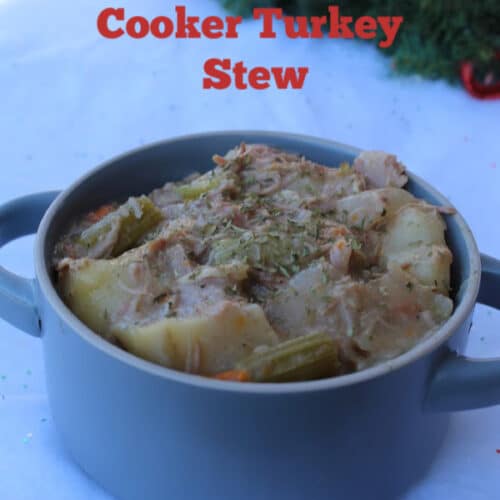 Hearty Slow Cooker Turkey Stew We Dish It Up We Dish it Up