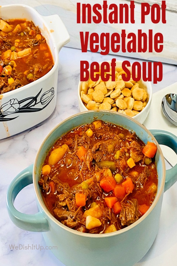Vegetable Beef Soup With Crackers