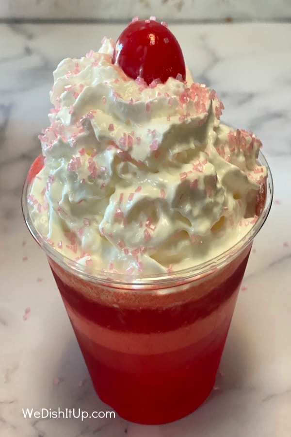 Strawberry Jello Cup With Sprinkles