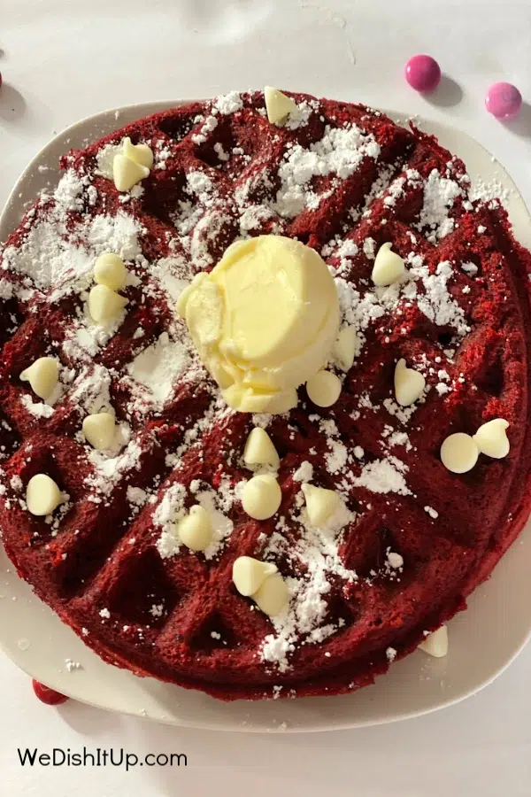 Red Velvet Valentines Waffle