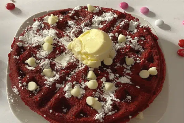 Red Velvet Valentines Waffles