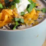 White Chicken Chili With Black Beans