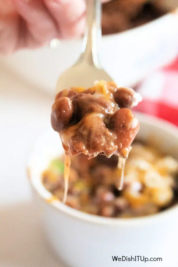 Single Serve Beans with fork 