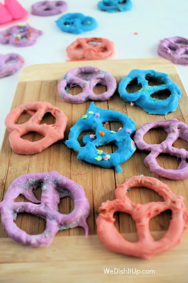Easter Chocolate Dipped Pretzels