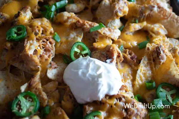 Sheet Pan Chicken Nachos 