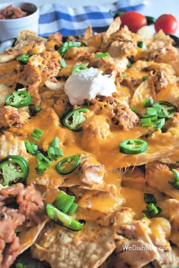 Sheet Pan Chicken Nachos