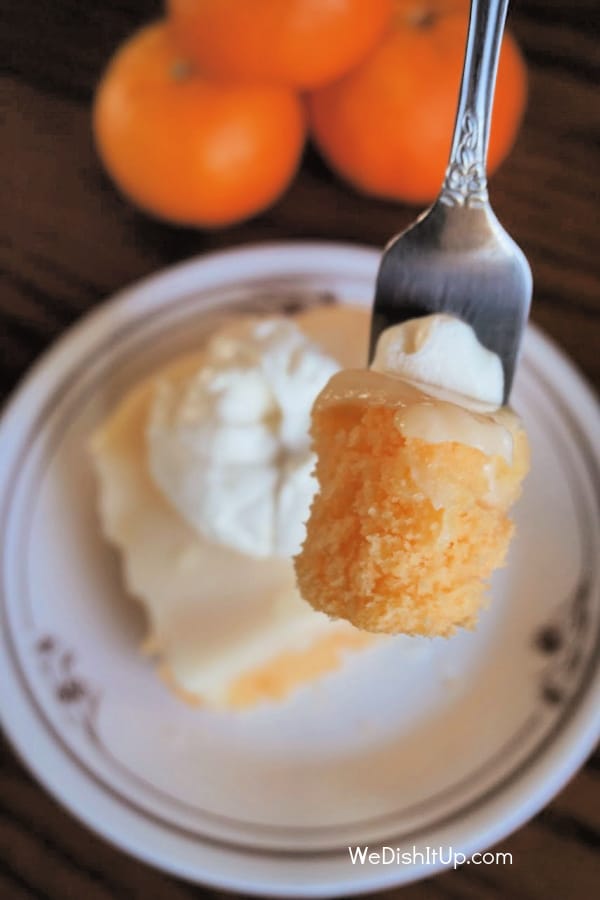 Orange Cream Pudding Cake