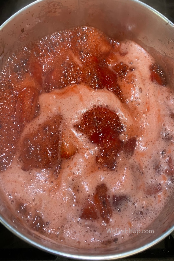 Simmering Strawberries