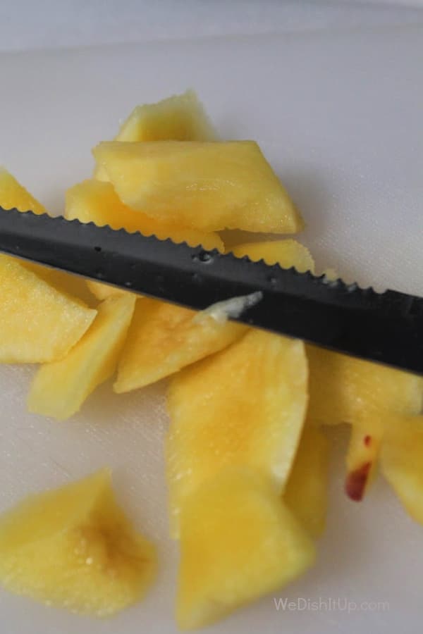 Cutting Peaches