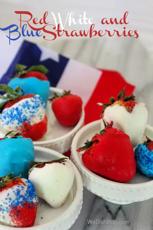 Red White and Blue Strawberries