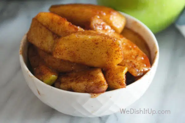 Fried Apples in Bowl