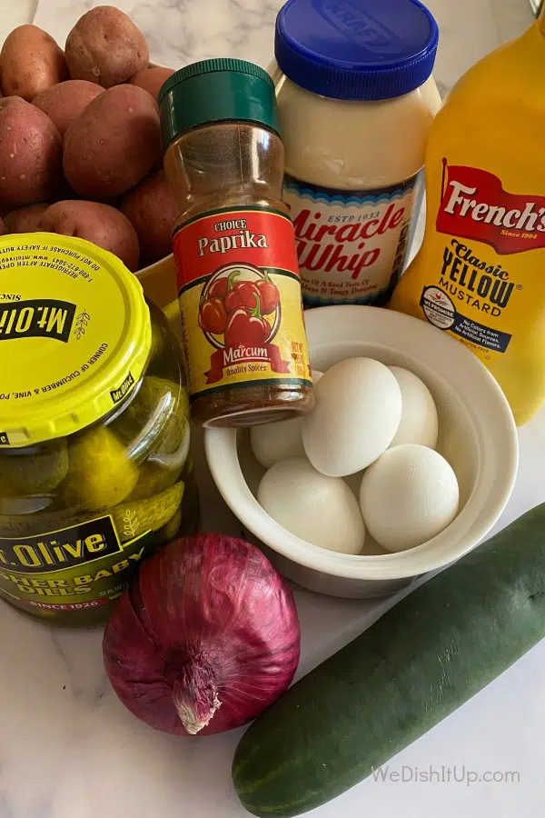 Potato Salad Ingredients