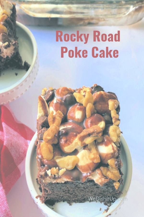 Rocky Road Poke Cake 