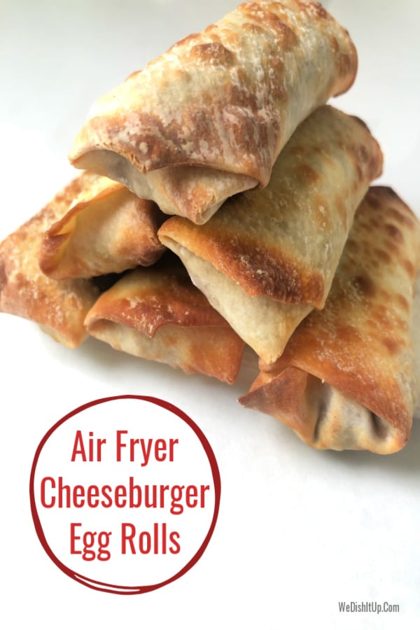 Easy Air Fryer Cheeseburger Egg Rolls (WW Weight Watchers) Easy Air Fryer Cheeseburger Egg