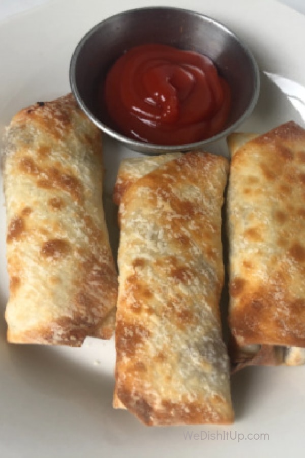 Easy Air Fryer Cheeseburger Egg Rolls