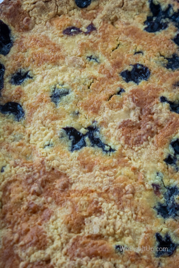 Easy Lemon Blue Berry Dump Cake 