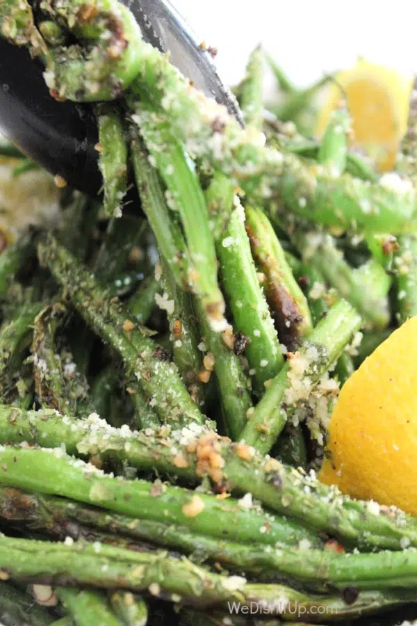 Green Beans with Tongs 