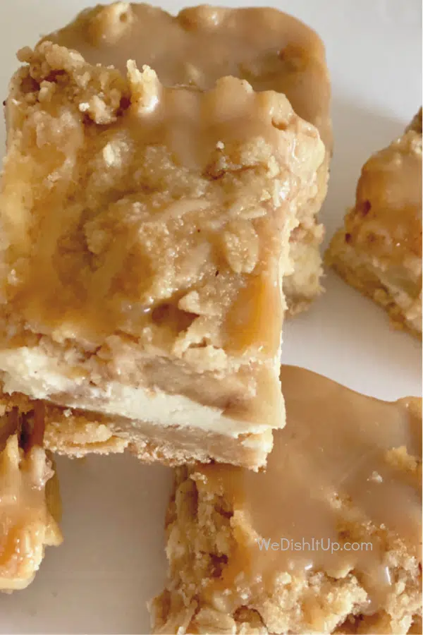 Caramel Apple Cheesecake Bars