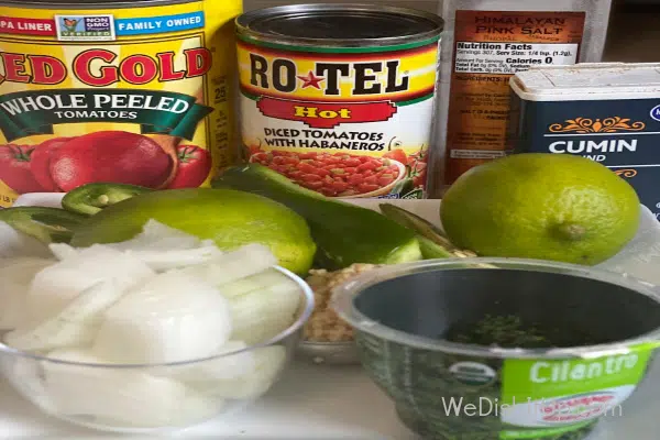 Salsa Ingredients 