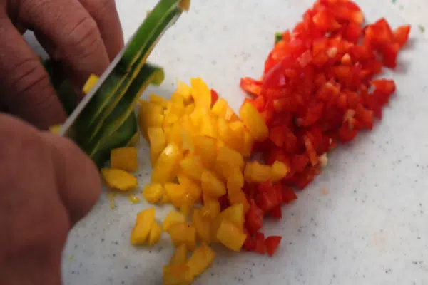 Chopping Peppers