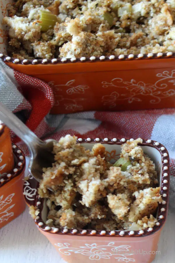 Stuffing Bowl and Fork