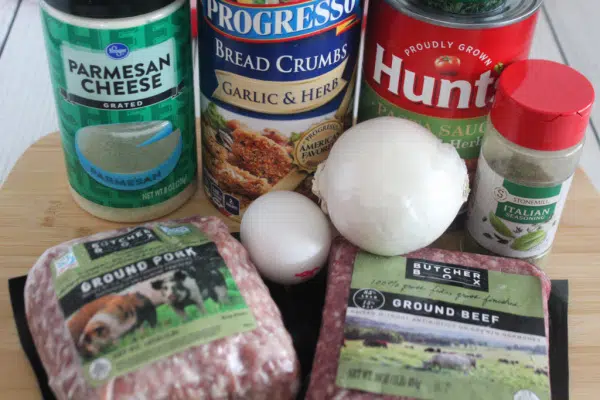 Ingredients for Meatballs