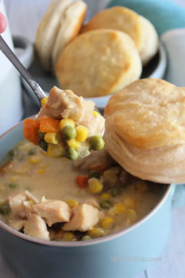 Chicken Pot pie on Spoon