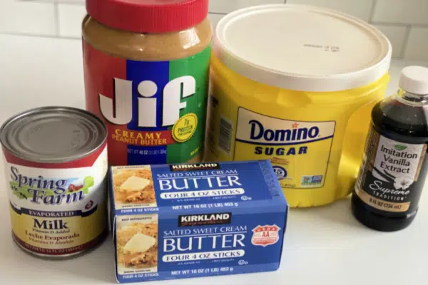 Peanut Butter Fudge Ingredients 