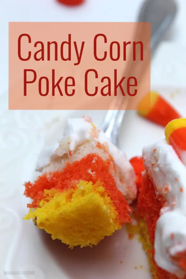 Candy Corn Poke Cake