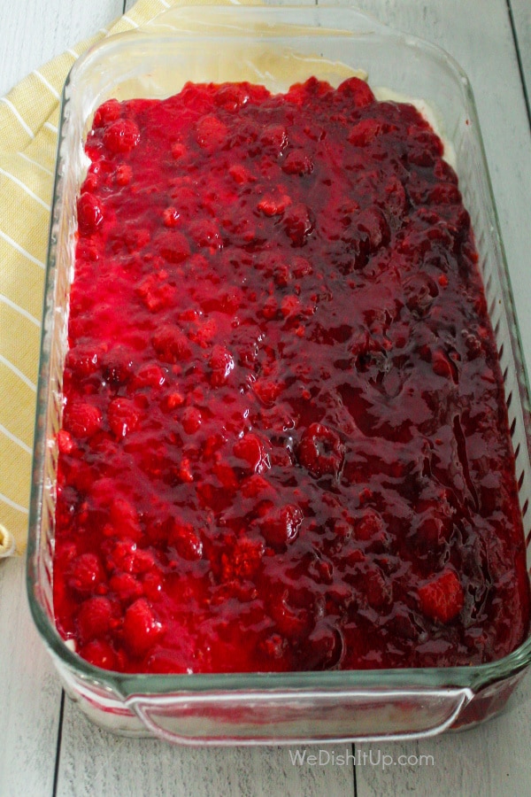 Raspberry Pretzel Salad 