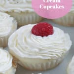 Raspberry Cream Cupcakes