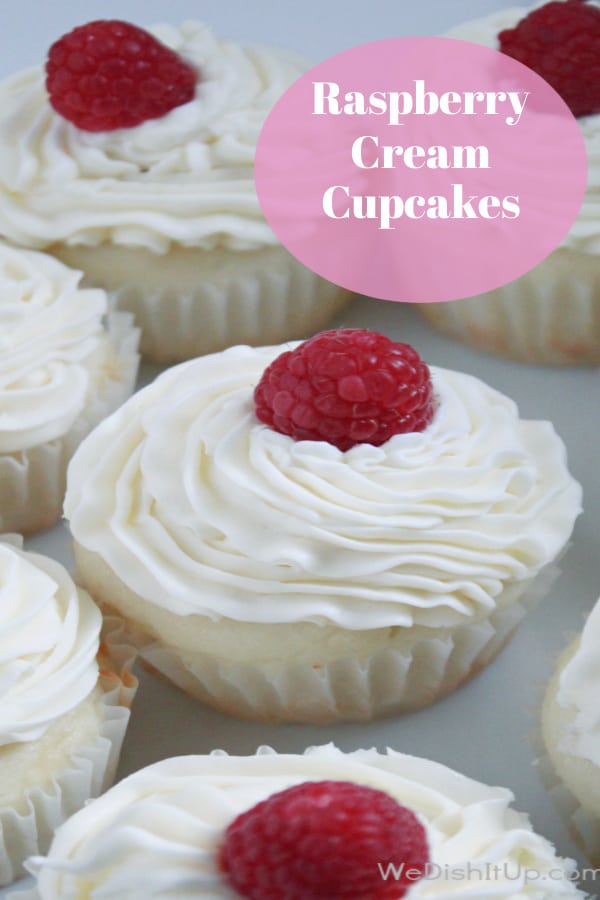 Raspberry Cream Cupcakes