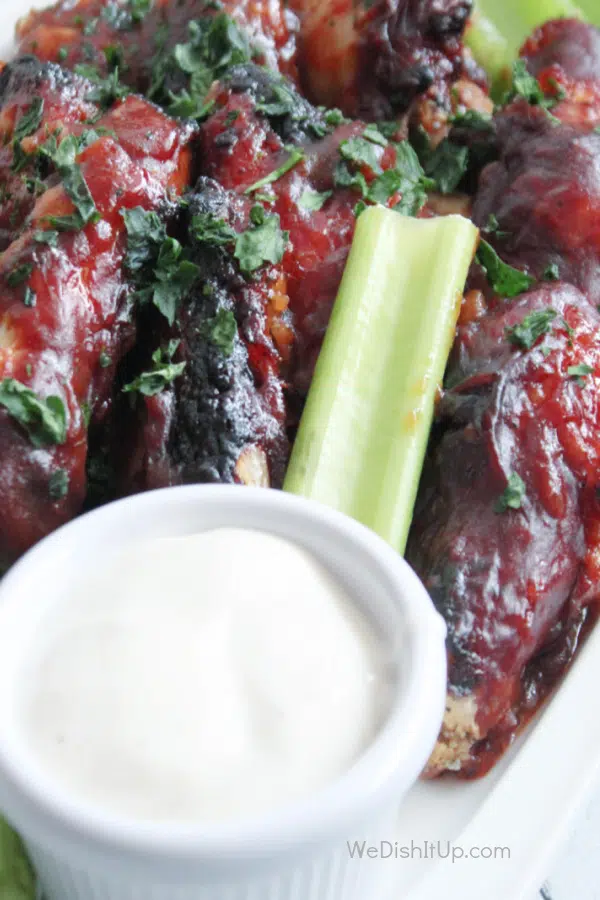 Honey BBQ Wing with Celery