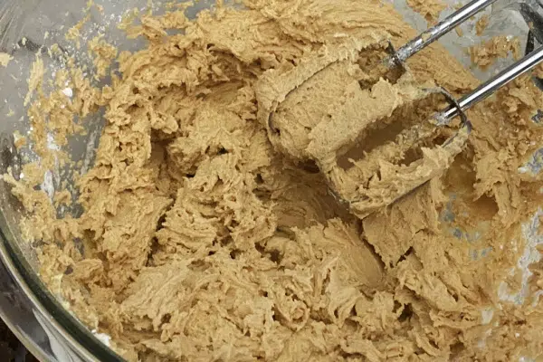 Mixing Peanut Butter and Cream Cheese 