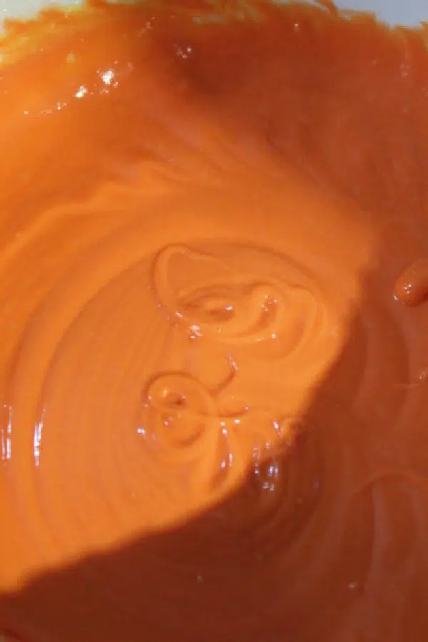 Cake Batter Colored Orange 