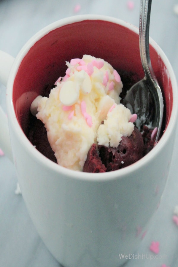 Red Velvet Mug Cake 