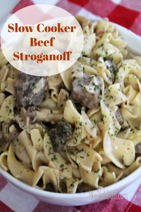 Slow Cooker Easy Beef Stroganoff 