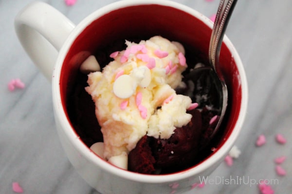 Red Velvet Mug Cake 