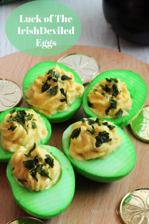 Luck of the Irish Deviled Eggs 