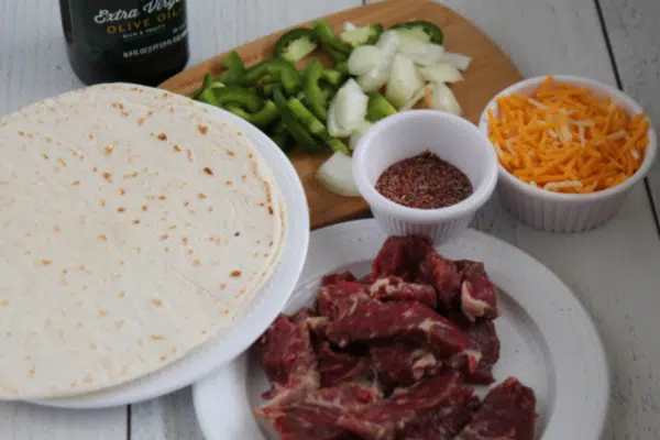 Ingredients for Quesadilla