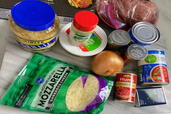 Lasagna Soup Ingredients