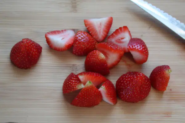 Slicing Strawberries