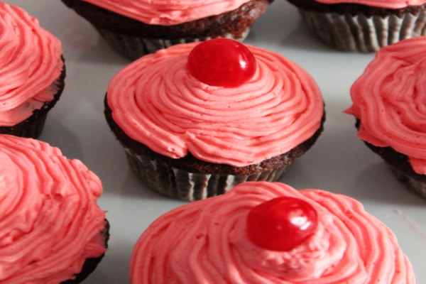 Cherry Coke Cupcakes